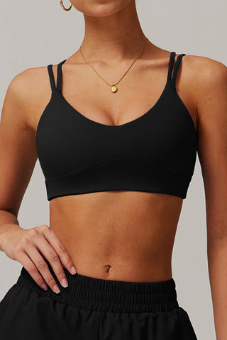 Strappy Back Scoop Sports Bra