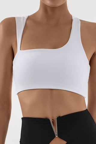 Asymmetrical Open Back Sports Bra