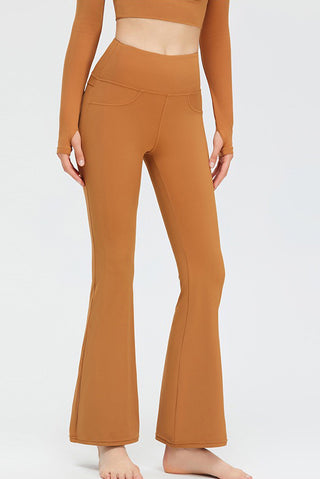 High Rise Pocketed Flare Legging