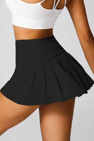 Half Pleated Mini Skort