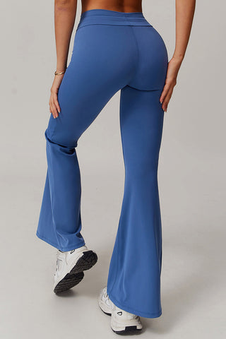 Drawstring Waist Flare Legging