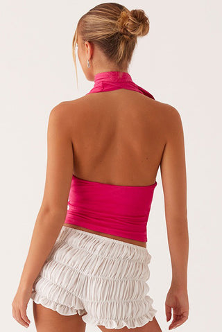 Plunge Halter Neck Top