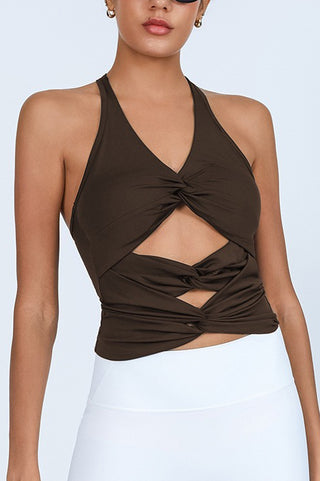 Halter Twist Racerback Top