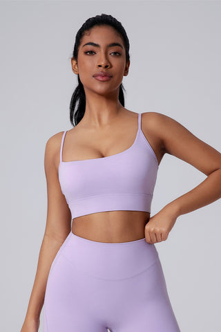 Asymmetrical Backless Sports Bra