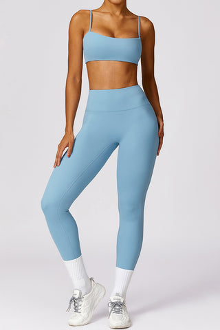 Spaghetti Straps Sport Bra & Legging Two Piece Set