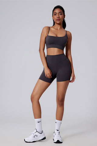 Asymmetrical Backless Sports Bra