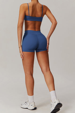 High Rise Seamless Drawstring Short