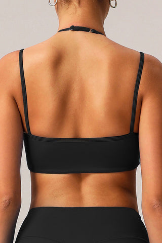 Double Strap Backless Sports Bra