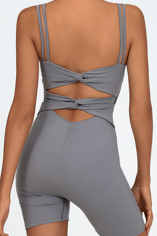 Double Knot Cutout Back Jumpsuit