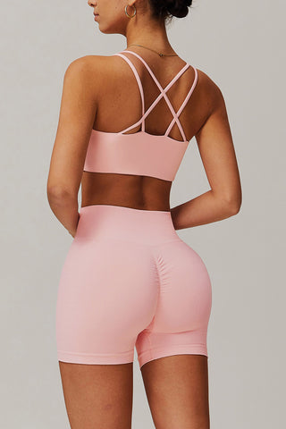 Strappy Back Scoop Sports Bra