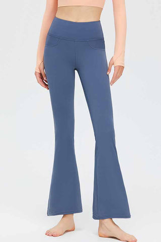 High Rise Pocketed Flare Legging