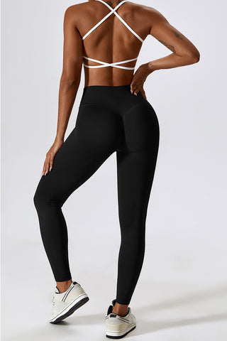 Crossover Ruched Back Legging