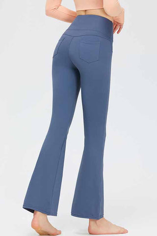 High Rise Pocketed Flare Legging