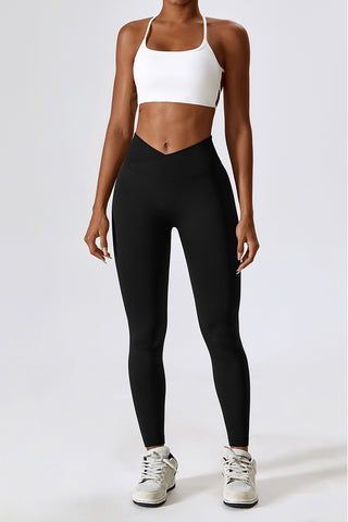 Crossover Ruched Back Legging