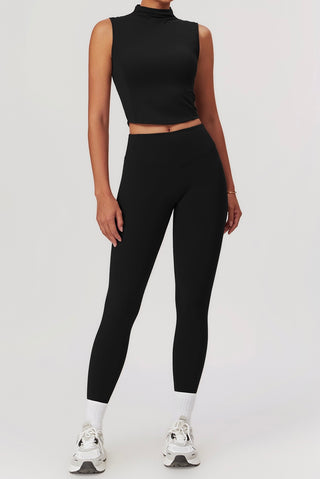 Mock Neck Tank & Legging Two Piece Set