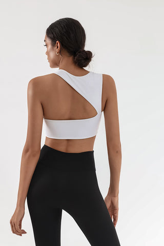 Asymmetrical Open Back Sports Bra