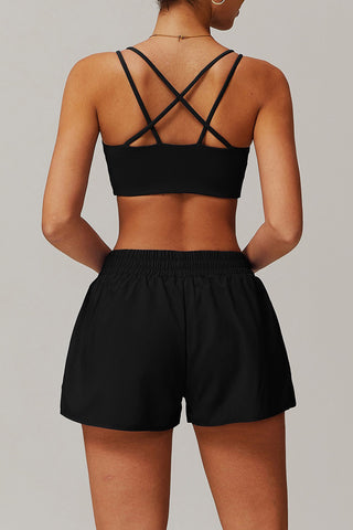 Strappy Back Scoop Sports Bra