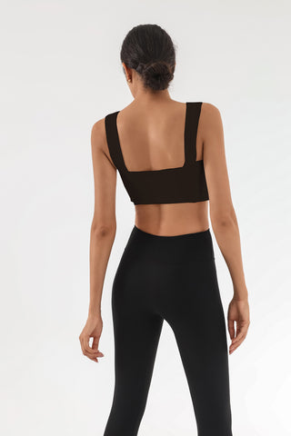 Twist Front Cutout Sports Bra