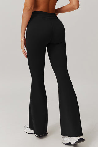 Drawstring Waist Flare Legging