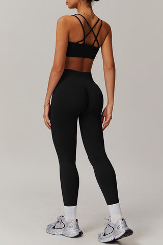 Strappy Back Scoop Sports Bra