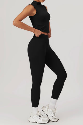 Mock Neck Tank & Legging Two Piece Set