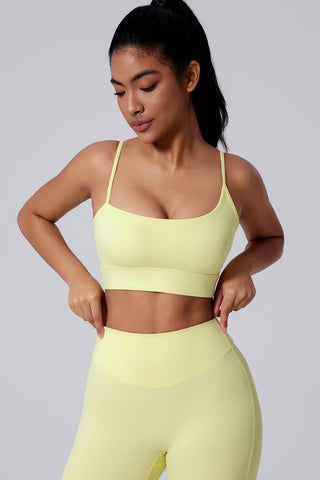 Asymmetrical Backless Sports Bra