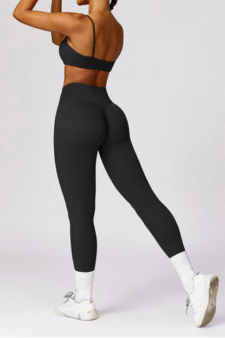 Spaghetti Straps Sport Bra & Legging Two Piece Set