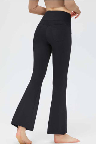 High Rise Pocketed Flare Legging