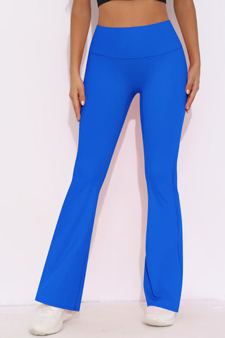 High Rise Ruched Back Flared Legging