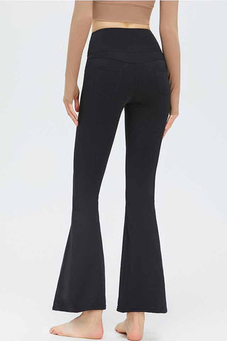 High Rise Pocketed Flare Legging