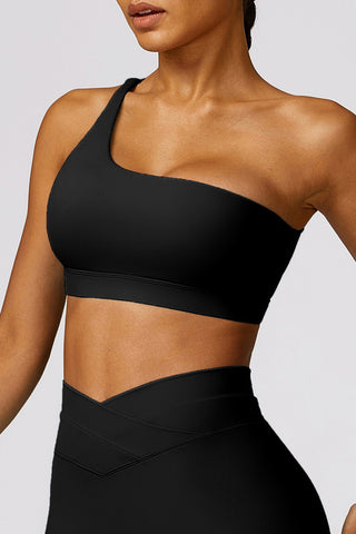 Single Strap Cutout Back Bra