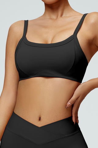 Scoop Neck Openback Sports Bra