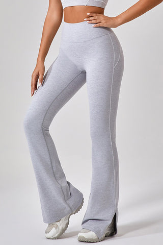 Split Flare Legging With Contrast Piping