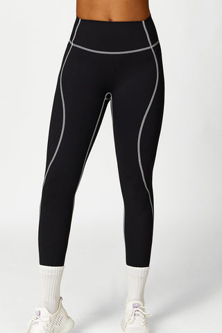 Curved Contrast Topstitch 7/8 Legging