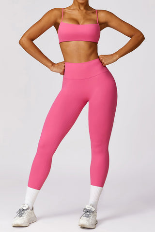 Spaghetti Straps Sport Bra & Legging Two Piece Set