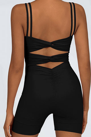 Double Knot Cutout Back Jumpsuit