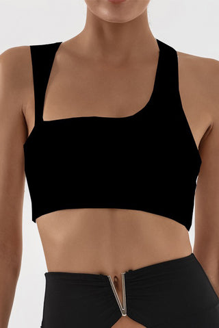 Asymmetrical Open Back Sports Bra