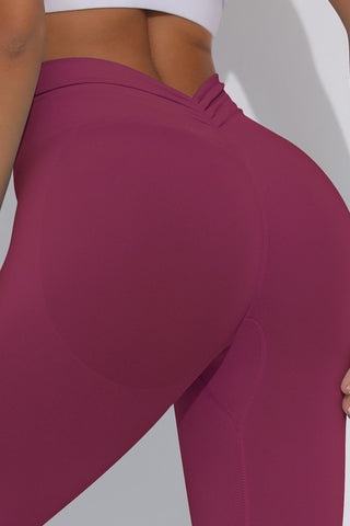 V-Shape Ruched Back Scrunch Legging