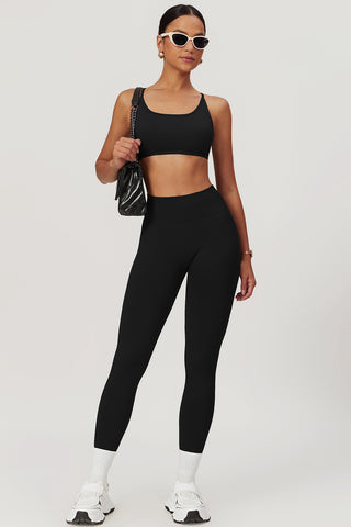 Ribbed Waistband Scrunch ⅞ Legging