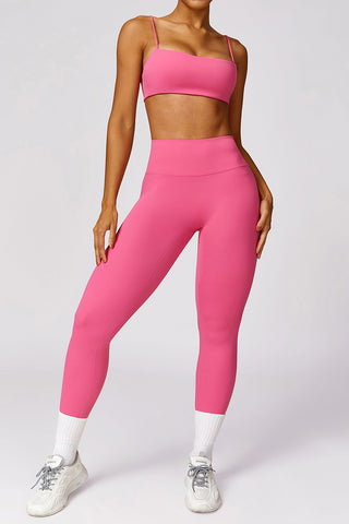 Spaghetti Straps Sport Bra & Legging Two Piece Set