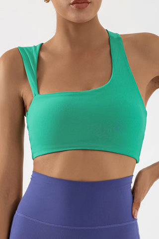 Asymmetrical Open Back Sports Bra