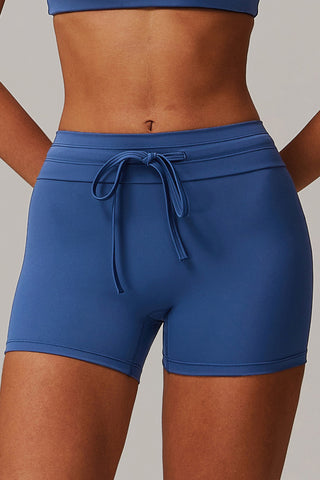 High Rise Seamless Drawstring Short