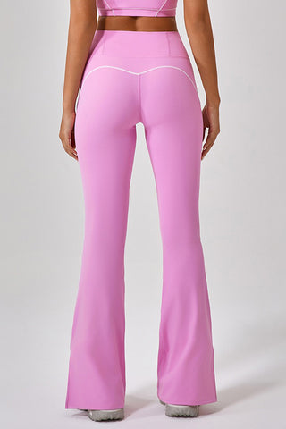 Split Flare Legging With Contrast Piping