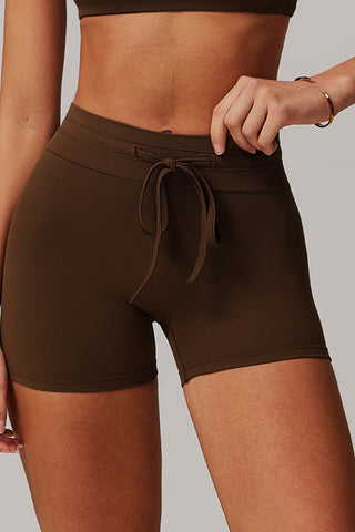 High Rise Seamless Drawstring Short