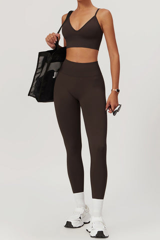 Ribbed Waistband Scrunch ⅞ Legging