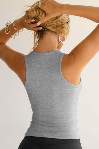 Scoop Neck Racer Back Tank Top