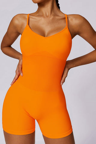 Open Back Seamless Knitted Jumpsuit