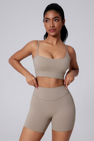 Asymmetrical Backless Sports Bra