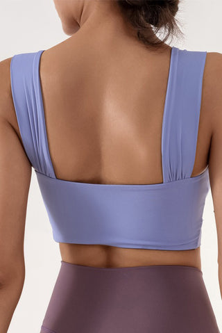 Twist Front Cutout Sports Bra