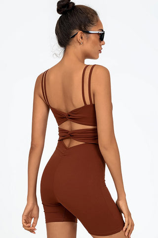 Double Knot Cutout Back Jumpsuit